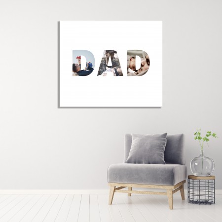 16" x 12" Word Collage Canvas.  Was £57 now £7